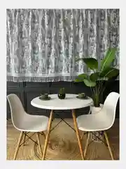 Тюль на кухню короткая 300x150