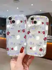Чехол для айфон (iPhone) 11, 12, 13, 14, 15 Pro Max силиконовый прозрачный с принтом