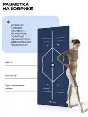 Коврик для фитнеса, PROIRON, нескользящий, 1730*610*4мм, темно-синий
