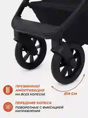 Черный коляска детская RANT basic NEXUS 2в1