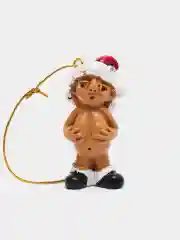 Новогодняя игрушка голый Санта Клаус