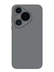 Серый чехол для Huawei Pura 70, 70 Pro/ Pro Plus, 70 Ultra силиконовый BROSCORP с защитой камер