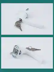 Ручка оконная с замком для запирания, 2 шт