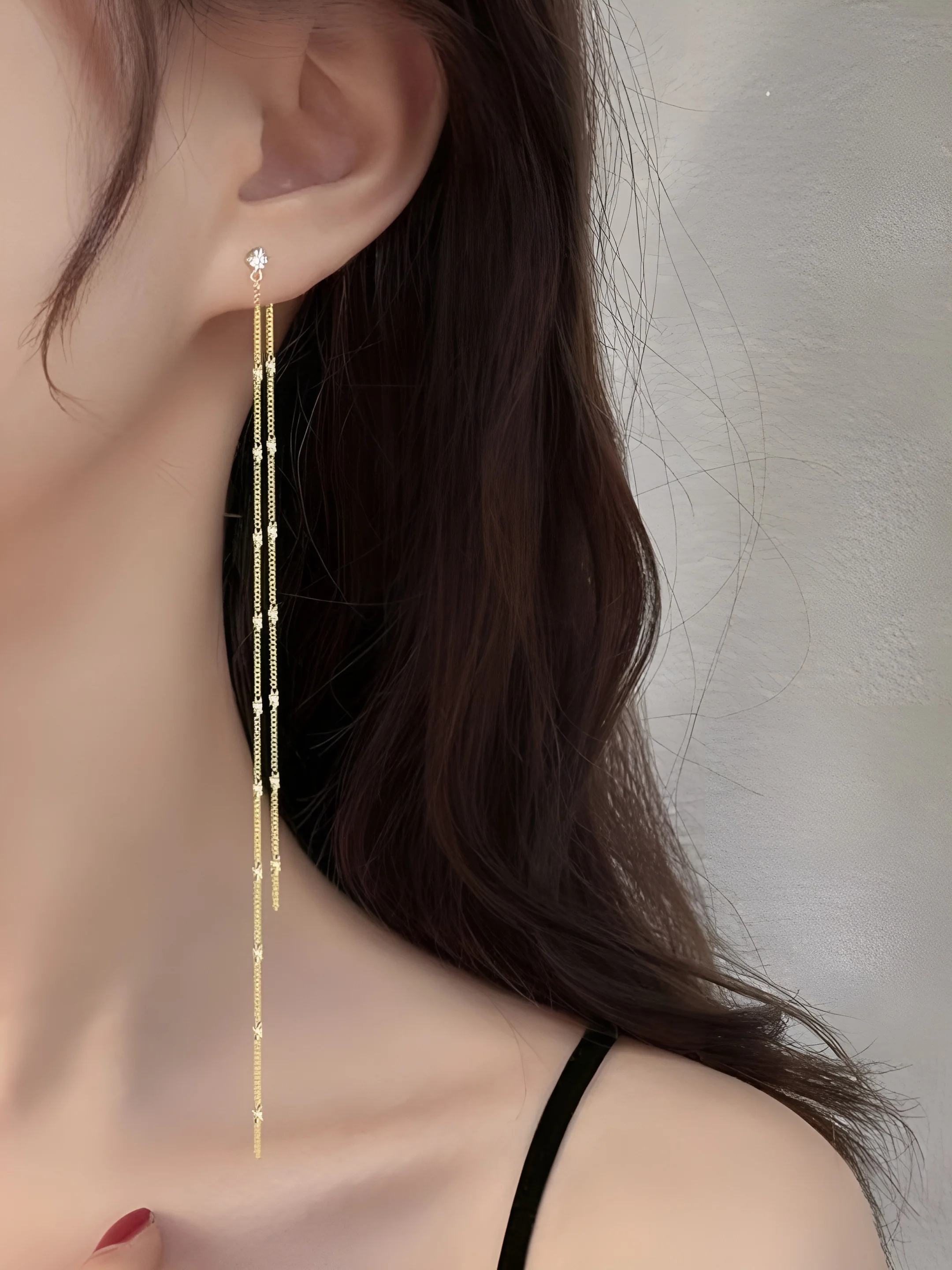 Серьги женские длинные