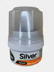 Крем-краска для обуви с губкой, Silver, черная и бесцветная