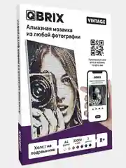 Алмазная мозаика по твоей фотографии на подрамнике QBRIX A4