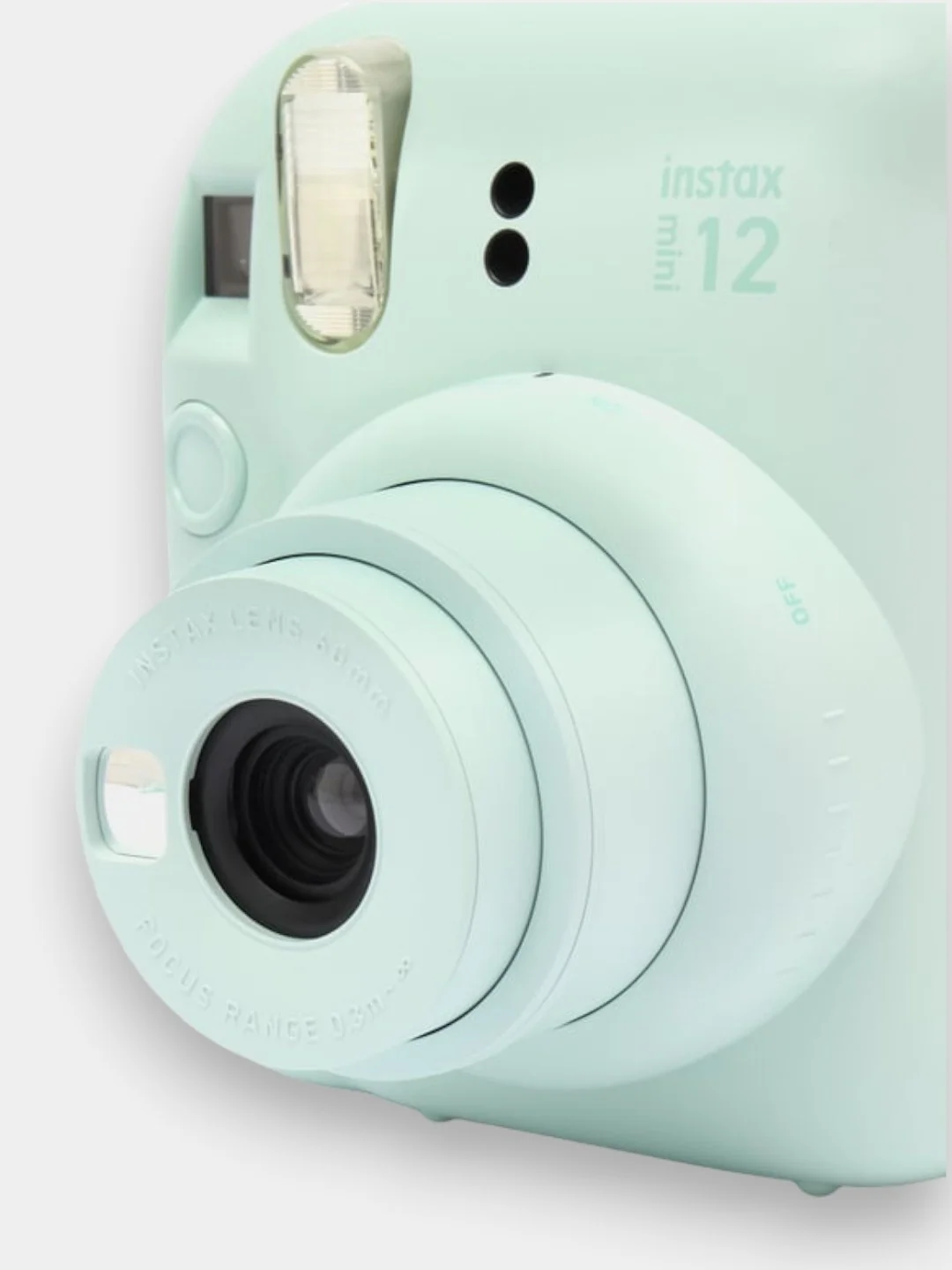 Бирюзовый фотоаппарат моментальной печати Fujifilm Instax Mini 12