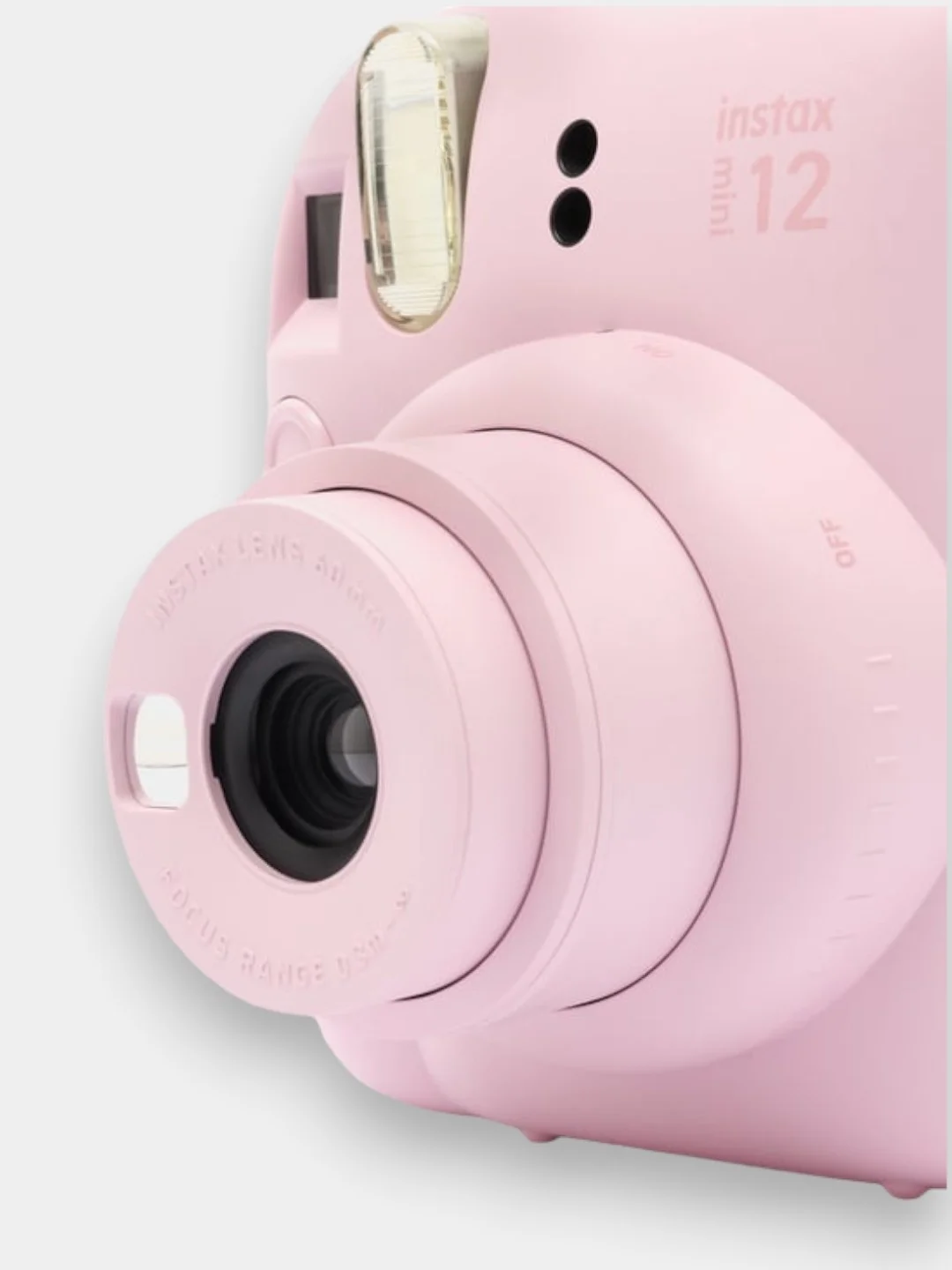 Розовый фотоаппарат моментальной печати Fujifilm Instax Mini 12