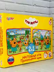 Ходилка для малышей развивающие игры бродилка мультгерои Три кота кошка котенок 2 поля