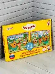Ходилка для малышей развивающие игры бродилка мультгерои Три кота кошка котенок 2 поля