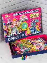 Настольная игра для девочек Бродилка Ходилка Энчантималс Азбука счет Enchantimals мультики