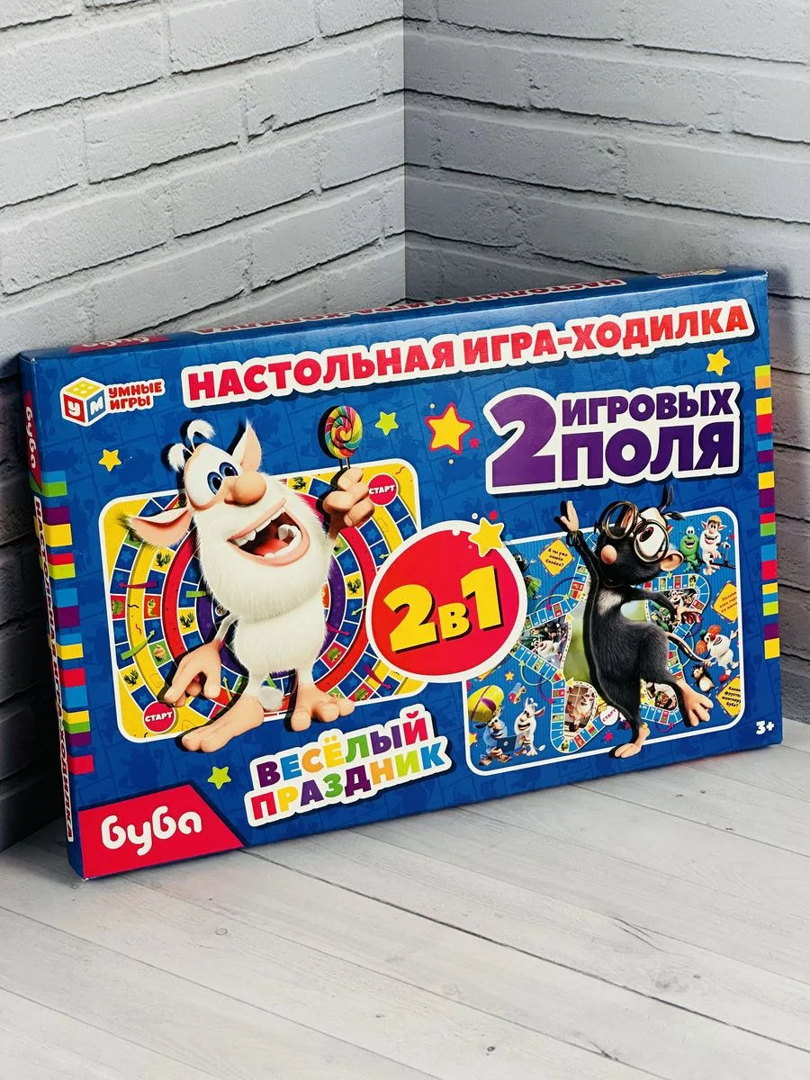 Настольная игра Настолка ходилка Бродилка фишки кубик игровое поле домовенок домовой Буба