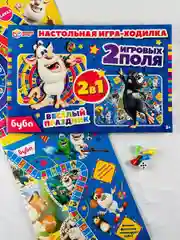 Настольная игра Настолка ходилка Бродилка фишки кубик игровое поле домовенок домовой Буба