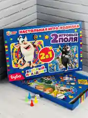 Настольная игра Настолка ходилка Бродилка фишки кубик игровое поле домовенок домовой Буба
