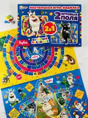 Настольная игра Настолка ходилка Бродилка фишки кубик игровое поле домовенок домовой Буба