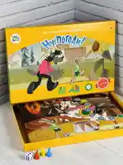 Настольная детская игра бродилка Игра-ходилка Ну погоди заяц волк мультик союзмультфильм