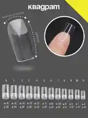 Гелевые типсы для наращивания ногтей. 5 форм 120 типс