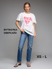 Женская оверсайз футболка "Monogamy", с принтом, 3 цвета