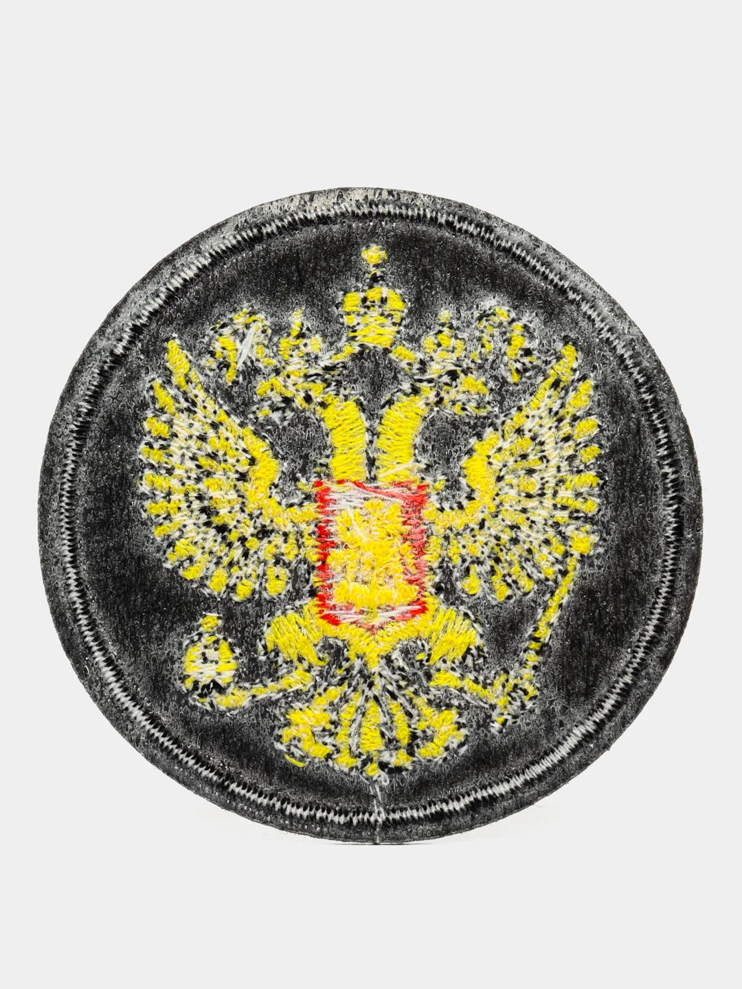 Термоаппликация "Орёл", заплатка, наклейка, нашивка на одежду. Диам. 6 см