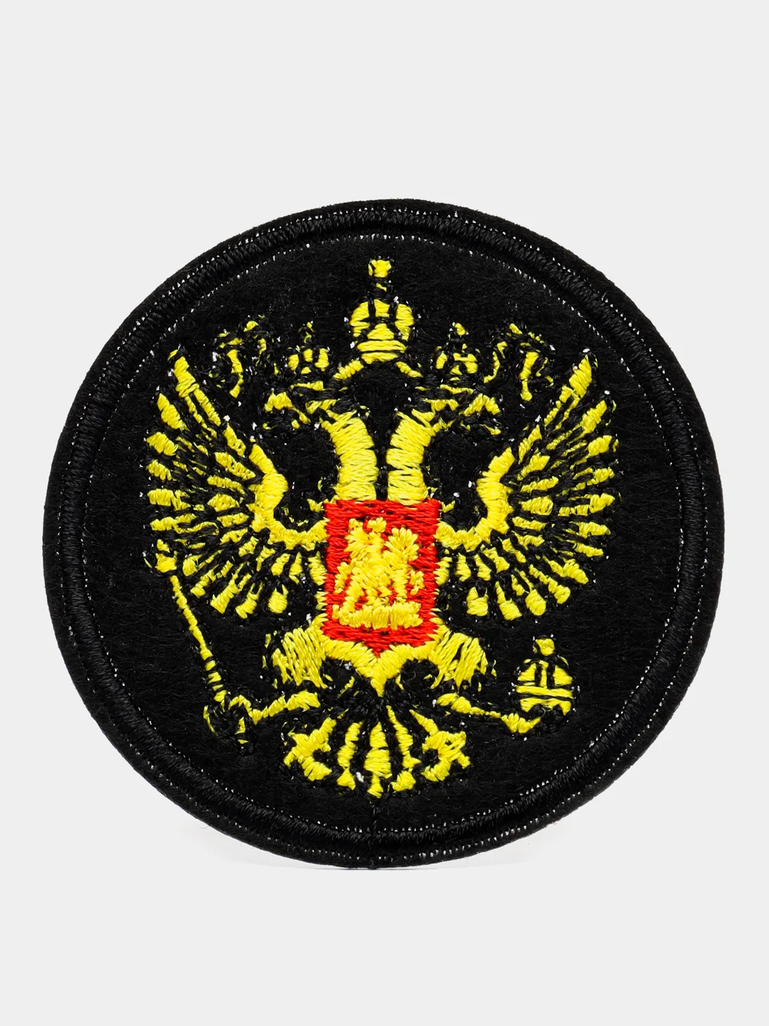 Термоаппликация "Орёл", заплатка, наклейка, нашивка на одежду. Диам. 6 см