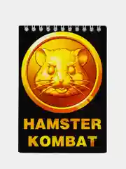 Черный блокнот хомяк hamster kombat