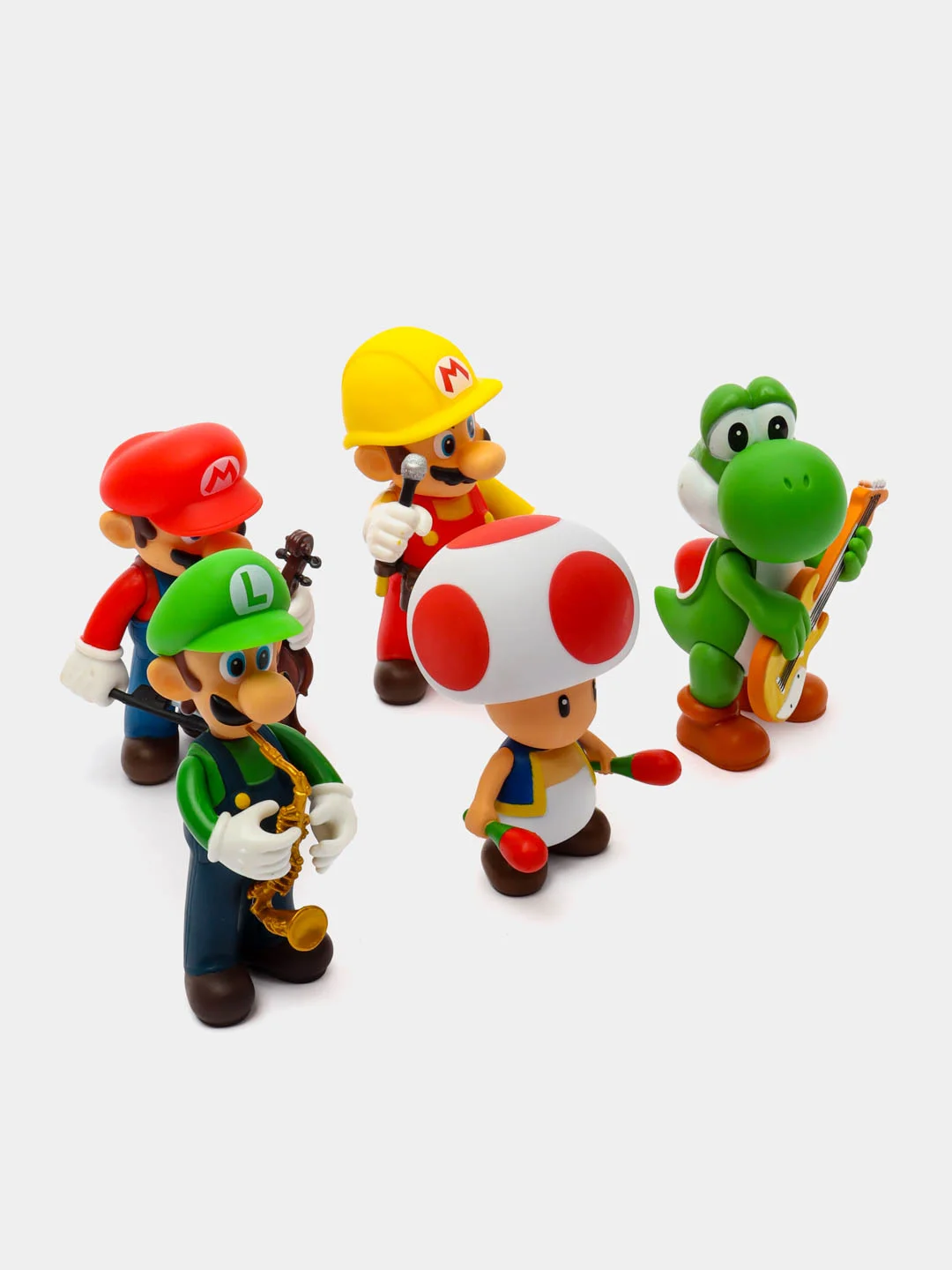 Разноцветный фигурка: Набор коллекционный Mario (11 - 13 см.) (Марио) (Музыканты)