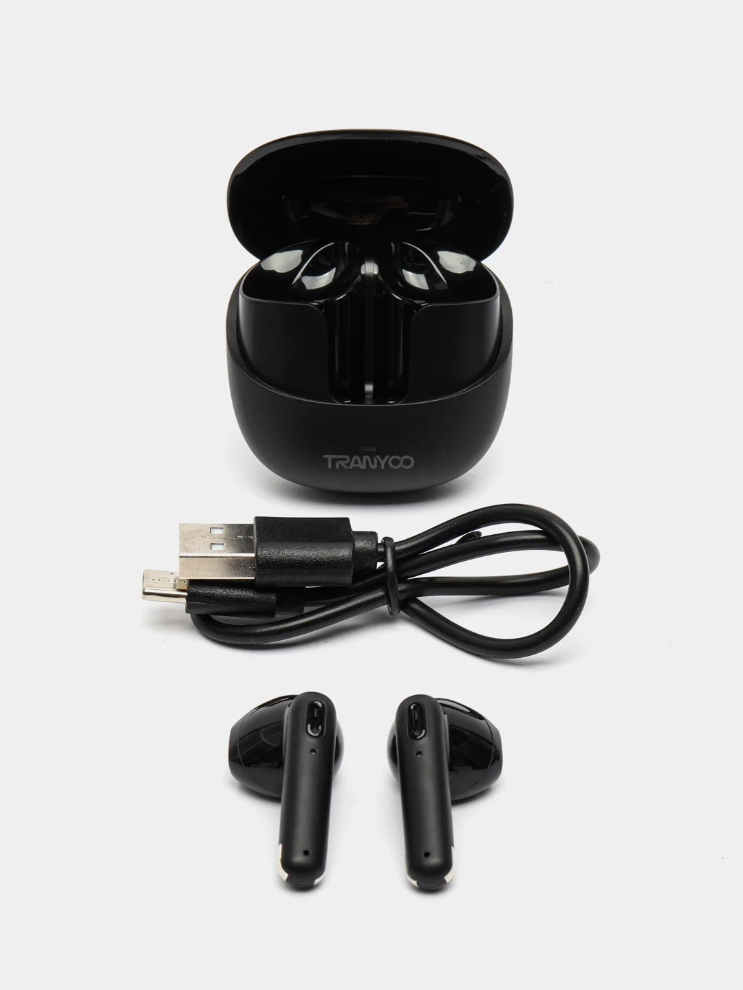 Сиреневый беспроводные наушники TRANYOO Wireless Stereo Earphone TWS, T-M27 "вкладыши"