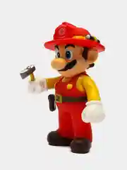 Разноцветный фигурка: Mario (Марио Пожарный) 12см.