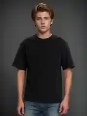 Черный футболка мужская