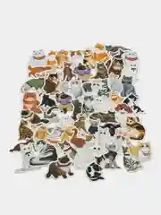 Голубой наклейки стикеры "Котики", стикерпак 50 штук, набор