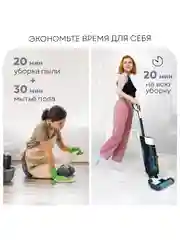 Пылесос моющий вертикальный беспроводной PLANTA PL-CW201: сухая убора, влажная уборка
