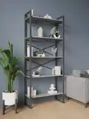 Белый стеллаж Лофт 5 цветов (5 полок)