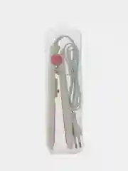 Белый мини утюжок, выпрямитель для укладки волос