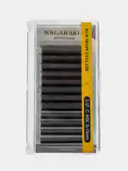 Ресницы для наращивания Nagaraku MIX 8-15 mm (Нагараку), изгиб C, D, 4D, черные