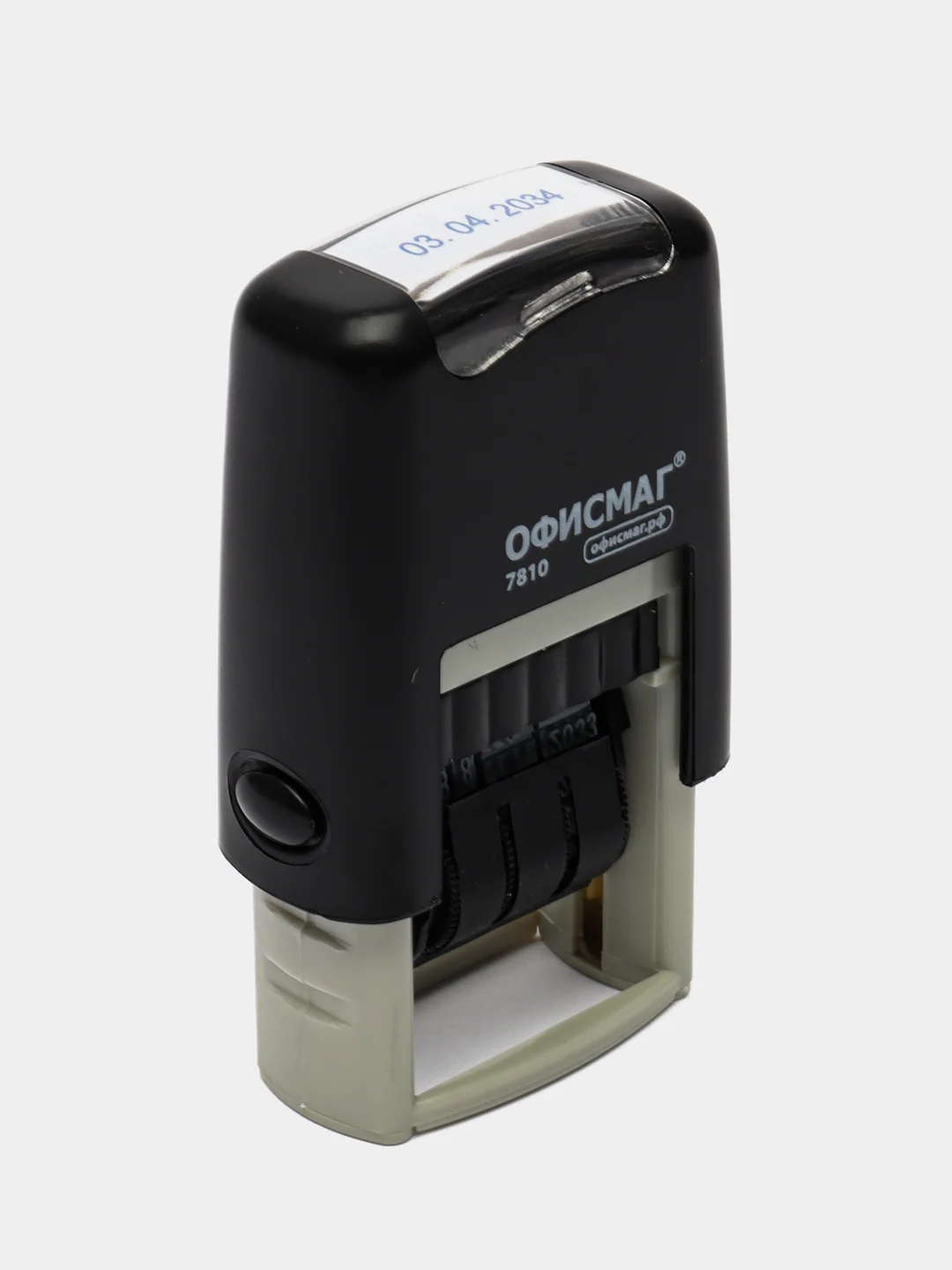 Печать Офисмаг Printer 7810 Bank, 271926, датер мини для офиса, штамп, месяц цифрами