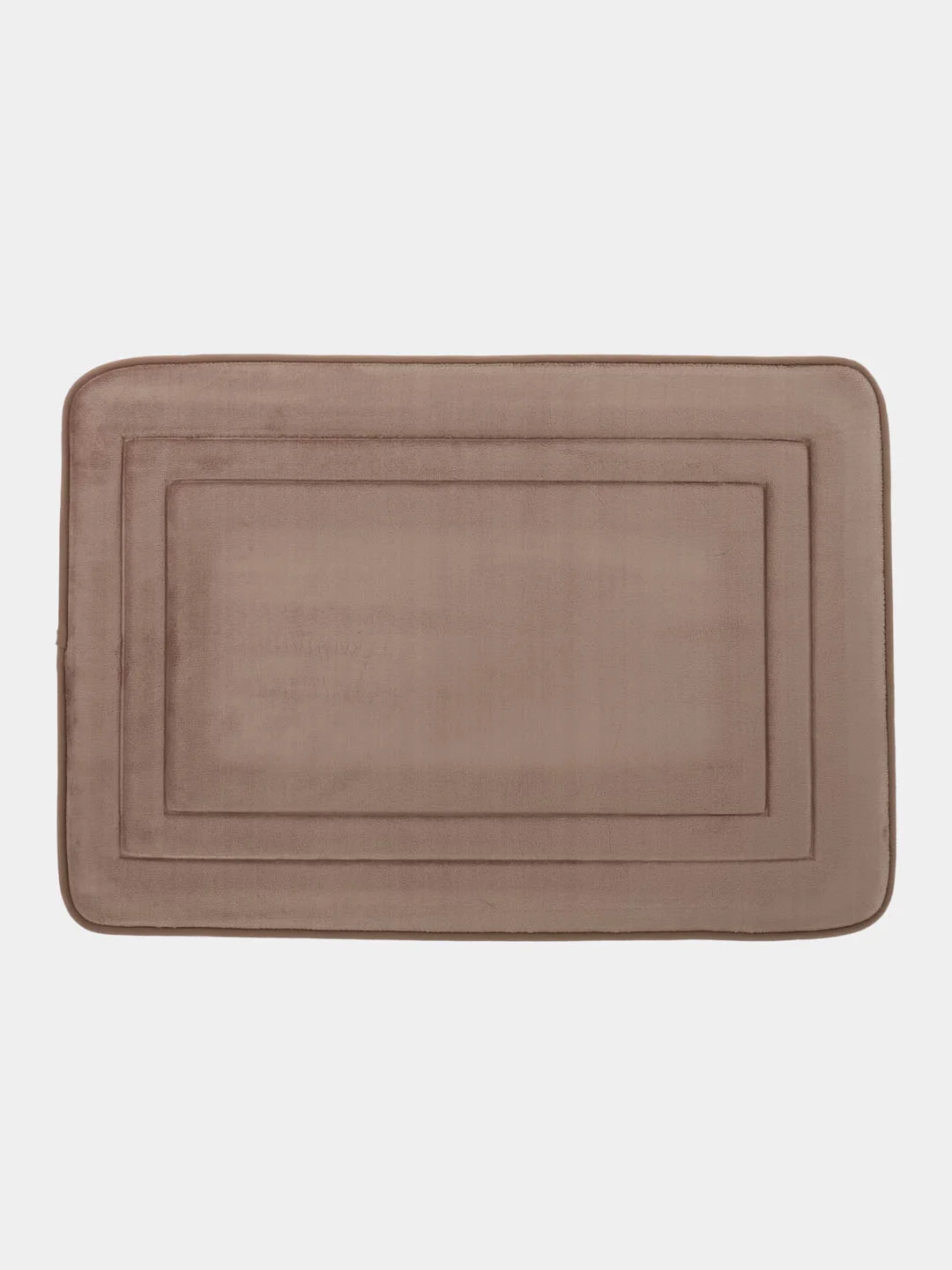 Коврик для ванной DeNASTIA "Soft Collection" 55x80см, мемори, бежевый
