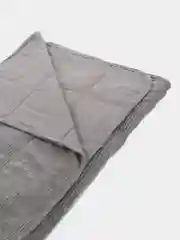Покрывало DeNASTIA вельвет 240x260см, цвет серый