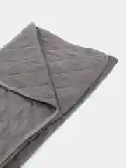 Покрывало DeNASTIA велюр 240x240см, цвет серый