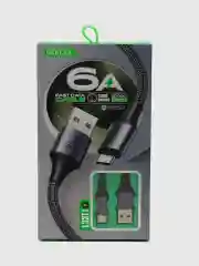 Кабель зарядный для быстрой зарядки плетеный 6 А Type-C USB зарядное устройство тайпси