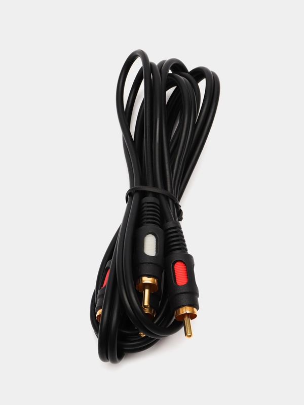 Кабель шнур RCA 2х2 (тюльпаны, колокольчики) 1,5м, 3м, 5м