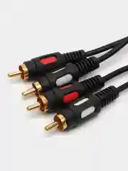 Кабель шнур RCA 2х2 (тюльпаны, колокольчики) 1,5м, 3м, 5м