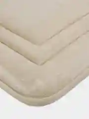 Коврик для туалета DeNASTIA "Soft Collection" 50x50см, мемори, молочный