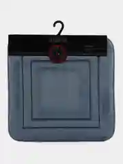 Коврик для туалета DeNASTIA "Soft Collection" 50x50см, мемори, синий