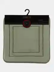 Коврик для туалета DeNASTIA "Soft Collection" 50x50см, мемори, оливковый