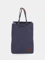 Корзина для белья DeNASTIA вельвет 35x30x50см, цвет синий