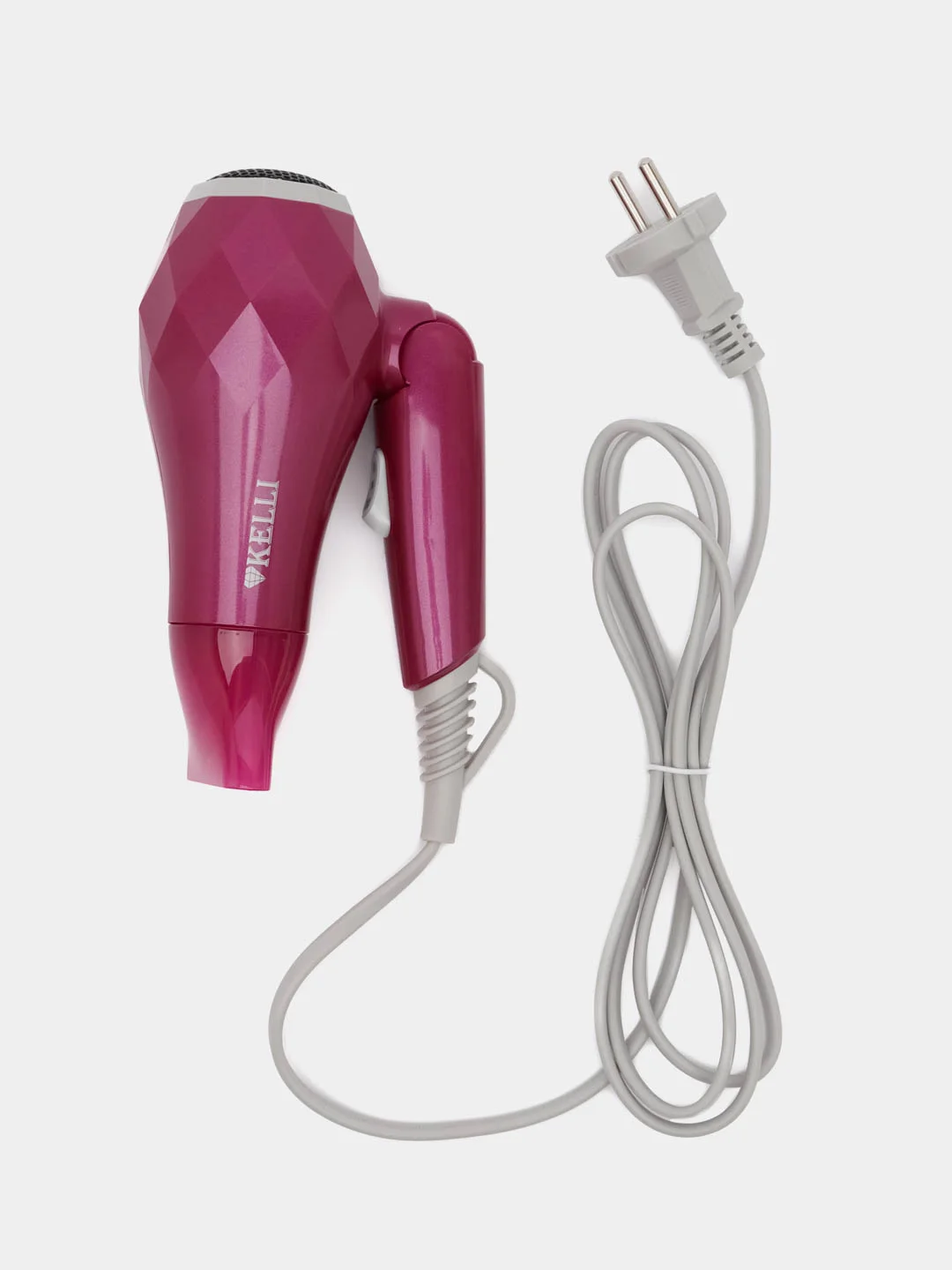 Розовый фен kelli kl-1124