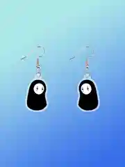Кораллово-розовый серьги подвески акриловые "Звездное дитя", "Ханако", "Фрирен" и другие