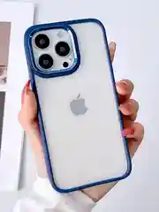 Синий чехол Айфон, iPhone 15, 14, 13, 11, Про Макс прозрачный