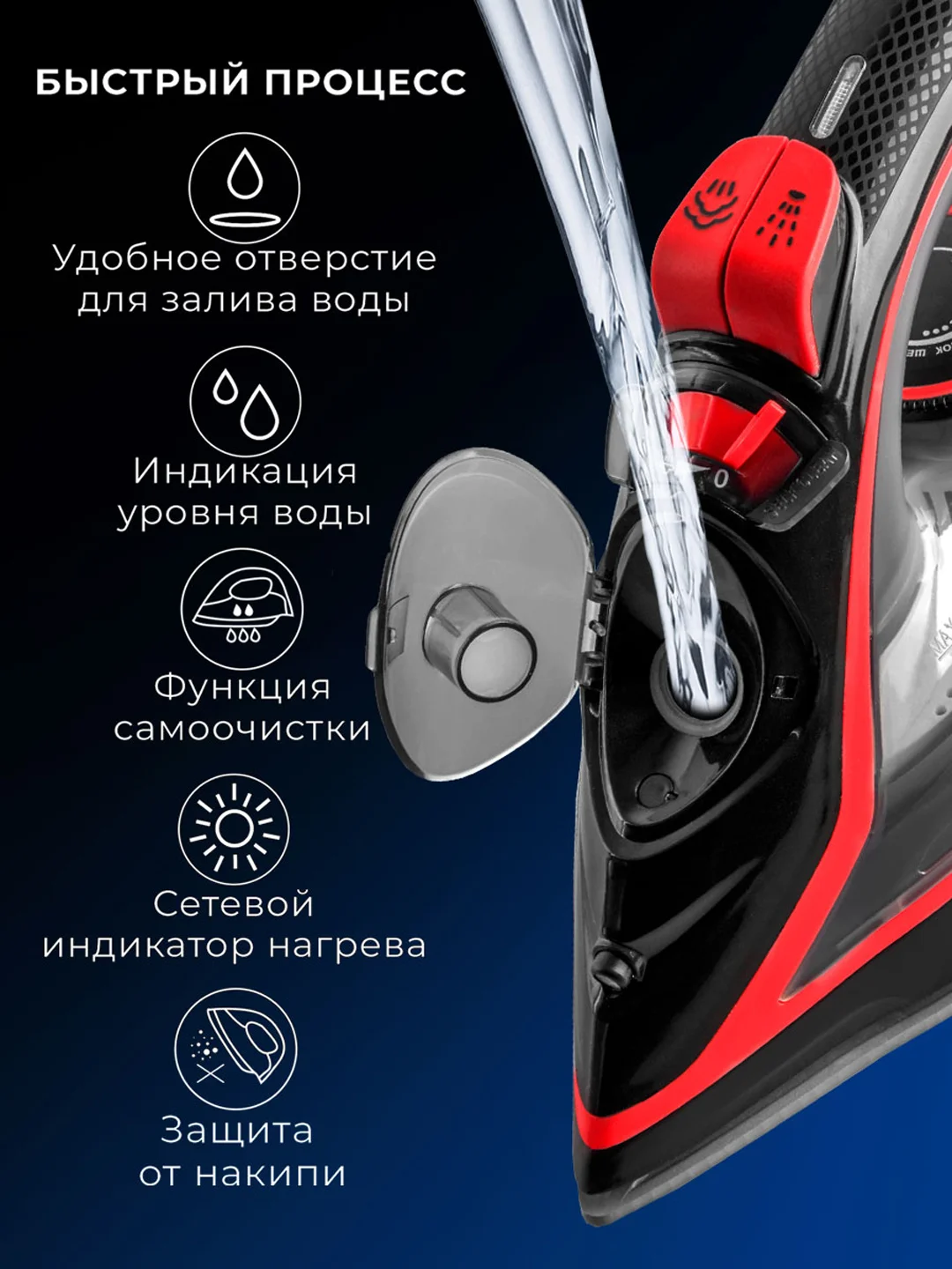 Утюг электрический Endever Delta-216