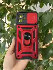 Красный чехол противоударный armors для Huawei Nova Y61 / Нова У61 с защитой камеры